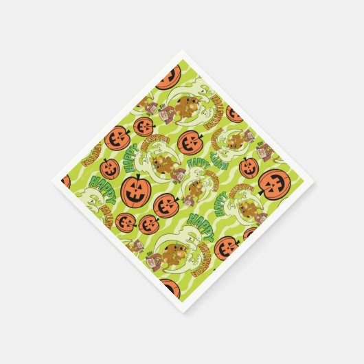 Scooby-Doo | Fröhliches Halloween-Muster Serviette (Ecke)