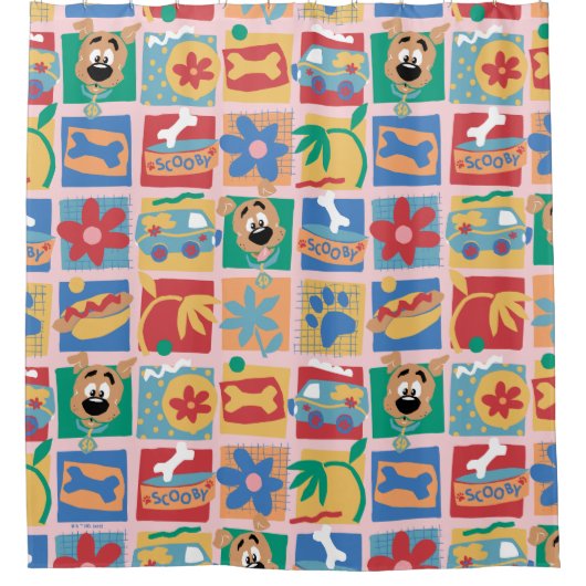 Scooby-Doo | Fun Baby Pattern Duschvorhang (Vorderseite)