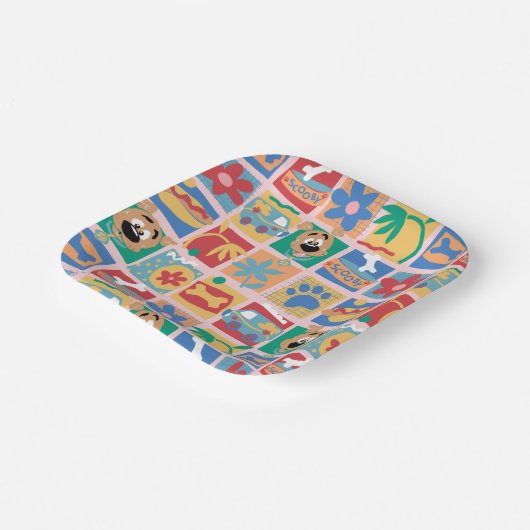 Scooby-Doo | Fun Baby Pattern Pappteller (Gewinkelt)