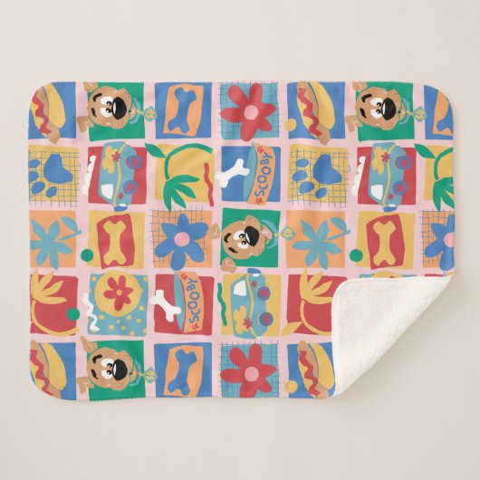Scooby-Doo | Fun Baby Pattern Sherpadecke (Vorderseite (Horizontal))