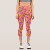 Scooby-Doo | Funky Blume Pattern Capri Leggings (Vorderseite)
