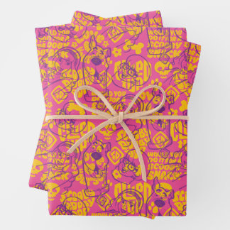 Scooby-Doo | Funky Blume Pattern Geschenkpapier Set