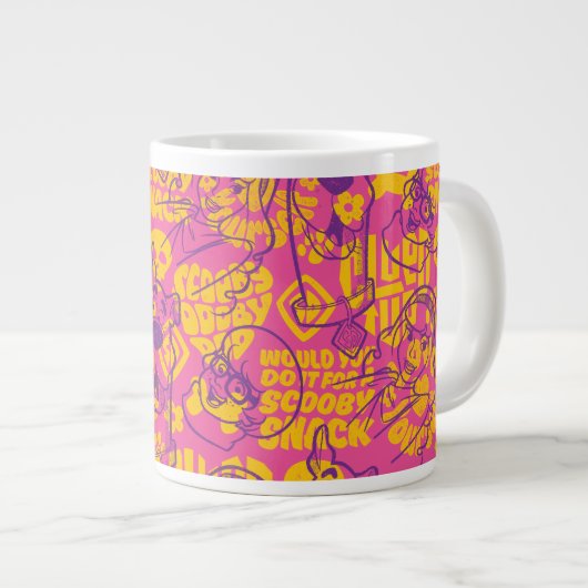 Scooby-Doo | Funky Blume Pattern Jumbo-Tasse (Vorderseite Rechts)
