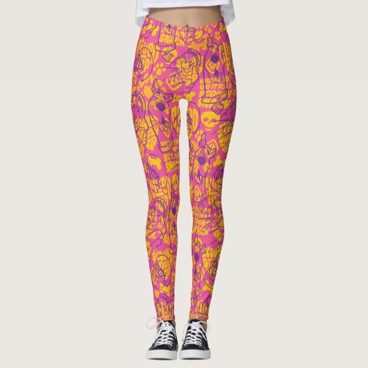 Scooby-Doo | Funky Blume Pattern Leggings (Vorderseite)