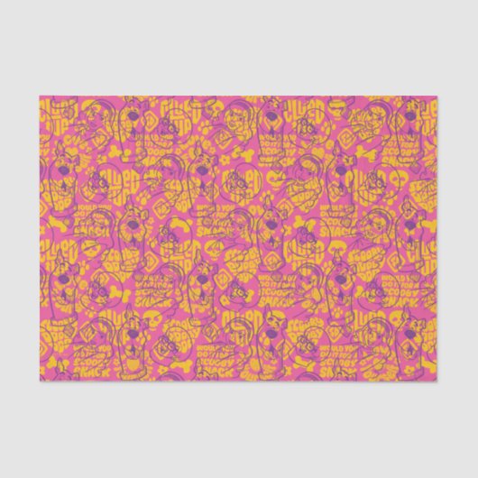 Scooby-Doo | Funky Blume Pattern Seidenpapier (Vorderseite)