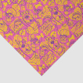 Scooby-Doo | Funky Blume Pattern Seidenpapier (Ausschnitt)