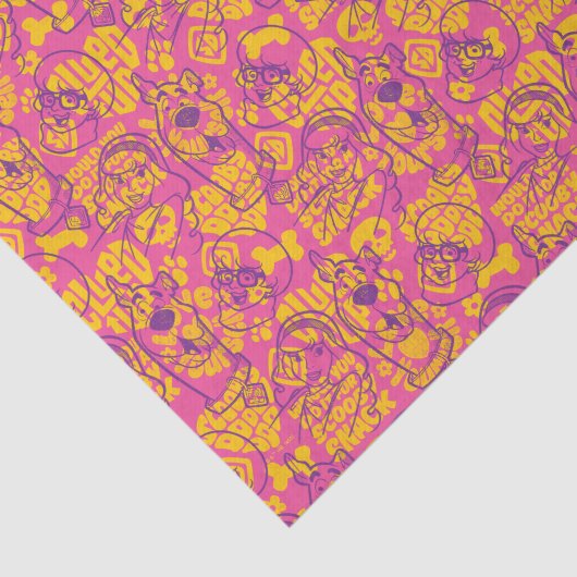 Scooby-Doo | Funky Blume Pattern Seidenpapier (Ausschnitt)