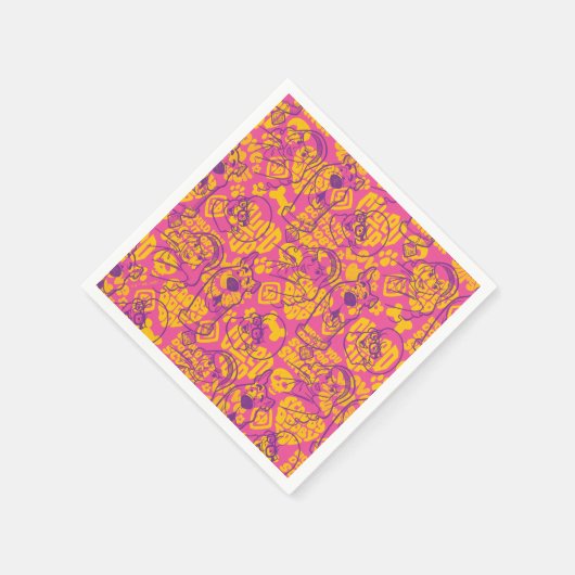 Scooby-Doo | Funky Blume Pattern Serviette (Ecke)