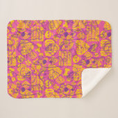 Scooby-Doo | Funky Blume Pattern Sherpadecke (Vorderseite (Horizontal))