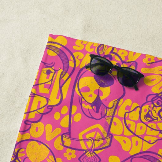 Scooby-Doo | Funky Blume Pattern Strandtuch (Beispiel)