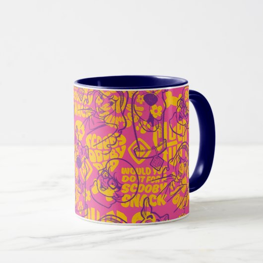 Scooby-Doo | Funky Blume Pattern Tasse (VorderseiteRechts)