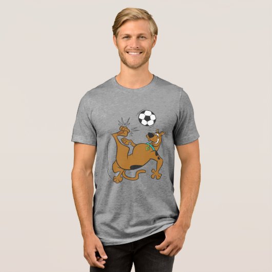 Scooby-Doo Fußball-Overhead Kick Tri-Blend Shirt (Vorderseite voll)