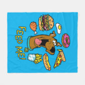Scooby-Doo Fütterte mich! Fleecedecke (Vorderseite (Horizontal))