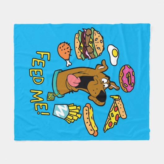 Scooby-Doo Fütterte mich! Fleecedecke (Vorderseite (Horizontal))