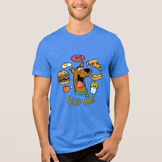Scooby-Doo Fütterte mich! Tri-Blend Shirt (Vorderseite)