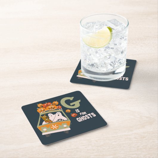 Scooby-Doo | G ist für Geister Rechteckiger Pappuntersetzer (Vor Ort)