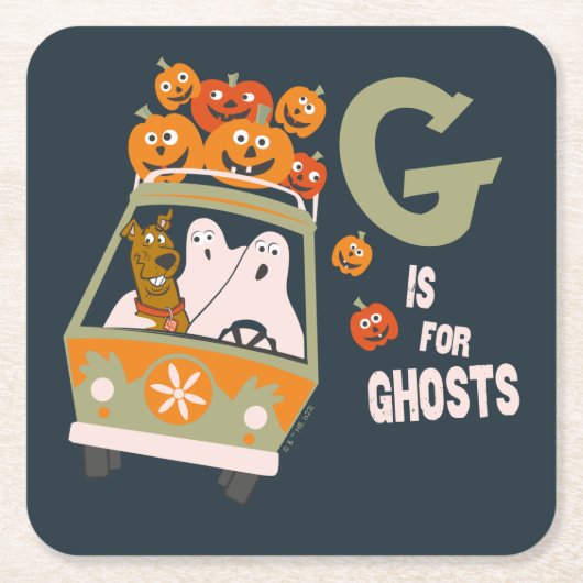 Scooby-Doo | G ist für Geister Rechteckiger Pappuntersetzer (Vorderseite)
