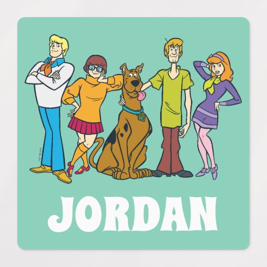 Scooby-Doo | Ganze Gang 14 Mystery Inc. Etiketten (Design 2)