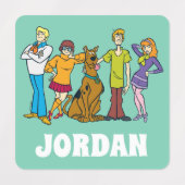 Scooby-Doo | Ganze Gang 14 Mystery Inc. Etiketten (Design 1)