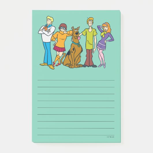 Scooby-Doo | Ganze Gang 14 Mystery Inc. Post-it Klebezettel (Vorderseite)