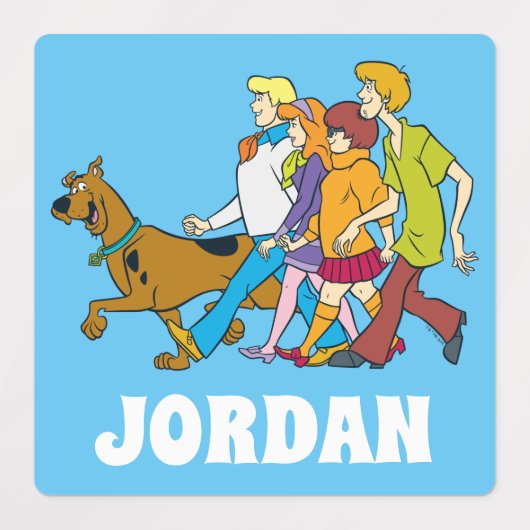 Scooby-Doo | Ganze Gang 18 | Name hinzufügen Etiketten (Design 1)