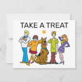 Scooby-Doo Geburtstag Leckerei unterzeichnen Mitteilungskarte (Vorderseite)