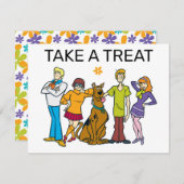Scooby-Doo Geburtstag Leckerei unterzeichnen Mitteilungskarte (Vorne/Hinten)