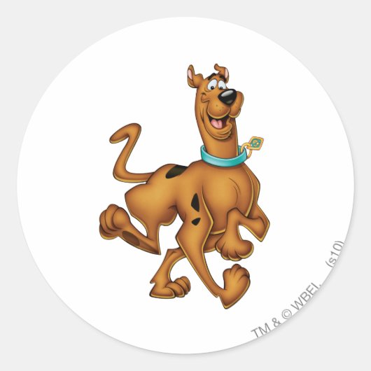 Scooby-Doo glücklicher Weg Runder Aufkleber (Vorderseite)