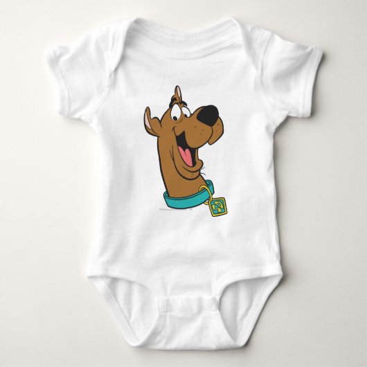 Scooby-Doo glückliches Gesicht Baby Strampler (Vorderseite)