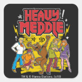 Scooby Doo Grafiken Quadratischer Aufkleber (Vorderseite)