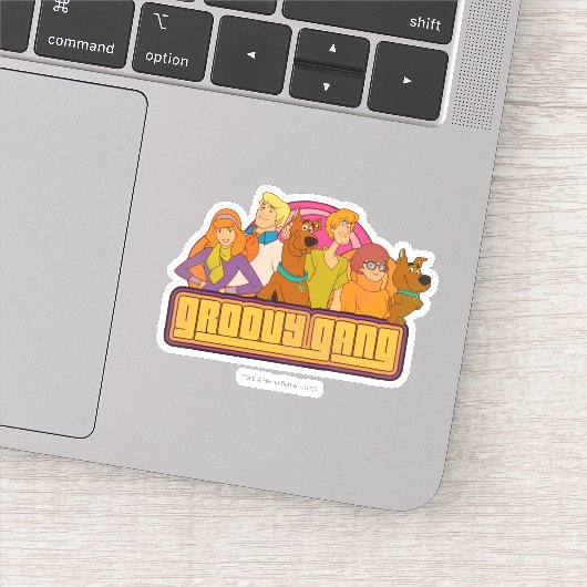 Scooby-Doo | "Groovy Gang" Retro Cartoon Graphic Aufkleber (Detail)