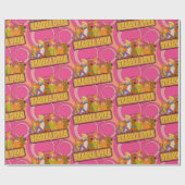 Scooby-Doo | "Groovy Gang" Retro Cartoon Graphic Geschenkpapier (Flach)