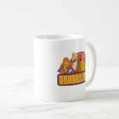 Scooby-Doo | "Groovy Gang" Retro Cartoon Graphic Kaffeetasse (VorderseiteRechts)