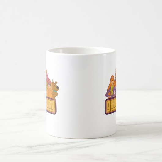 Scooby-Doo | "Groovy Gang" Retro Cartoon Graphic Kaffeetasse (Mittel)