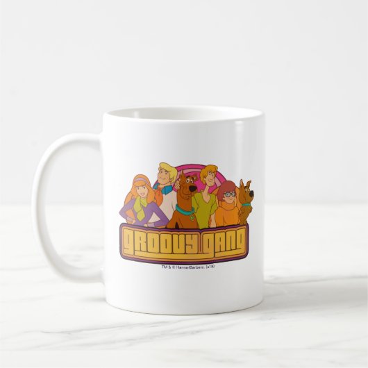 Scooby-Doo | "Groovy Gang" Retro Cartoon Graphic Kaffeetasse (Links)