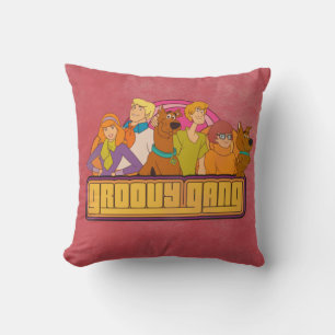 Scooby-Doo "Groovy Gang" Retro Cartoon Graphic Kissen