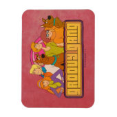 Scooby-Doo | "Groovy Gang" Retro Cartoon Graphic Magnet (Vertikal)