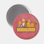Scooby-Doo | "Groovy Gang" Retro Cartoon Graphic Magnet (Vorderseite/Rückseite)