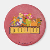 Scooby-Doo | "Groovy Gang" Retro Cartoon Graphic Magnet (Vorne)