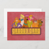 Scooby-Doo | "Groovy Gang" Retro Cartoon Graphic Postkarte (Vorne/Hinten)