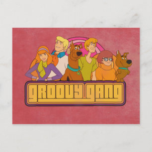 Scooby-Doo   "Groovy Gang" Retro Cartoon Graphic Postkarte