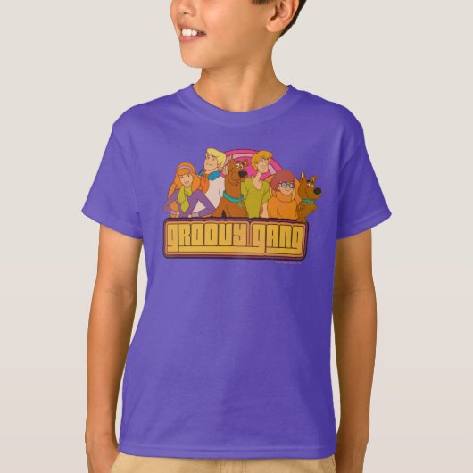Scooby-Doo | "Groovy Gang" Retro Cartoon Graphic T-Shirt (Vorderseite)