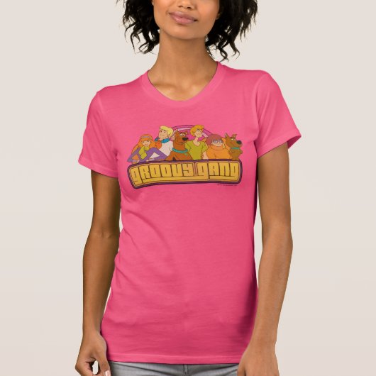 Scooby-Doo | "Groovy Gang" Retro Cartoon Graphic T-Shirt (Vorderseite)