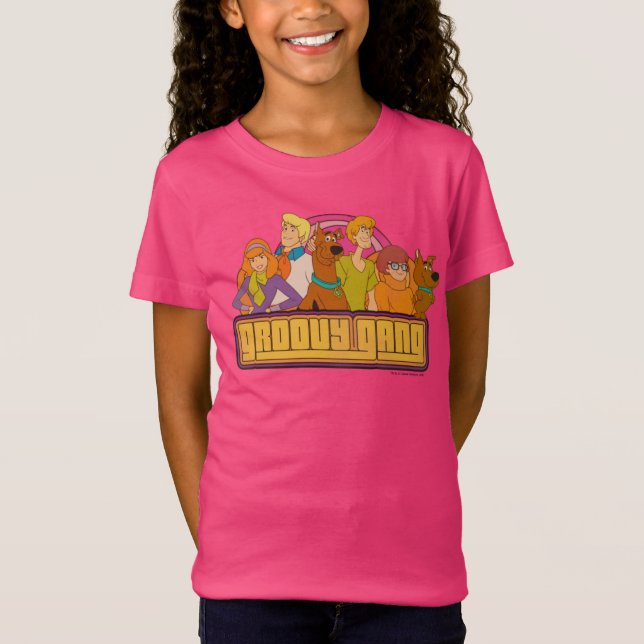Scooby-Doo | "Groovy Gang" Retro Cartoon Graphic T-Shirt (Vorderseite)