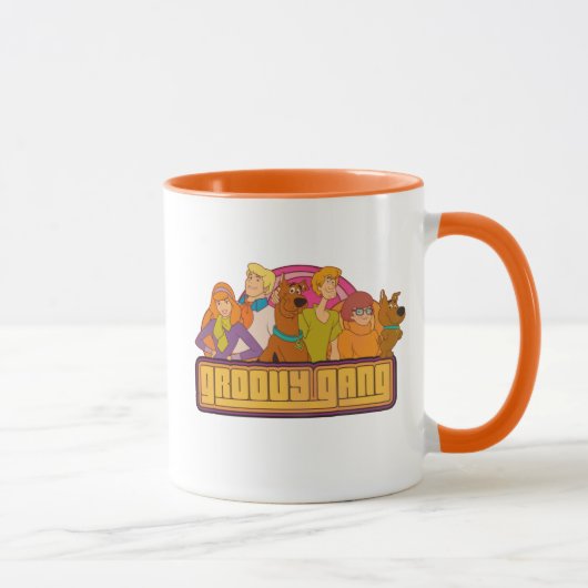 Scooby-Doo | "Groovy Gang" Retro Cartoon Graphic Tasse (Rechts)