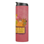 Scooby-Doo | "Groovy Gang" Retro Cartoon Graphic Thermosbecher (Nach rechts gedreht)