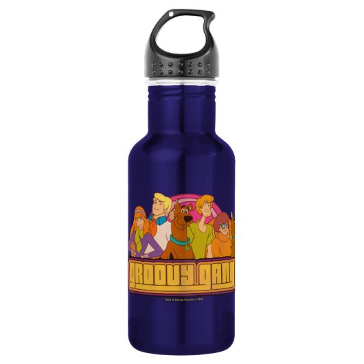 Scooby-Doo | "Groovy Gang" Retro Cartoon Graphic Trinkflasche (Vorderseite)