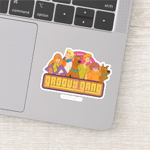 Scooby-Doo   "Groovy Gruppen-" Retro Aufkleber