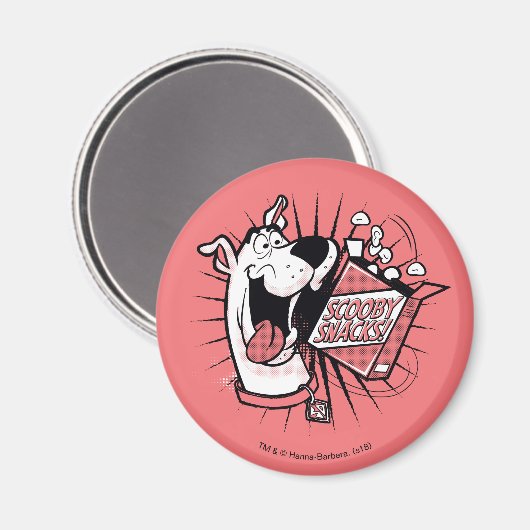 Scooby-Doo Halftone Scooby Snacks Magnet (Vorderseite/Rückseite)