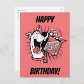 Scooby-Doo Halftone Scooby Snacks Postkarte (Vorne/Hinten)